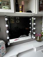 Grote vanity spiegel met lampen, Ophalen, Zo goed als nieuw, Minder dan 100 cm