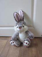 ZD Trading 100% polyester bruin gemèleerd groot konijn knuff, Ophalen of Verzenden, Nieuw, Konijn