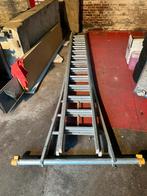 3-delige alu ladder 3 x 13 sporten, Doe-het-zelf en Verbouw, Ladders en Trappen, Ophalen of Verzenden, Zo goed als nieuw, 4 meter of meer