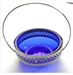 Mooie Antieke Glazen Bakje voor Snoep, koek met Handgreep, Ophalen of Verzenden