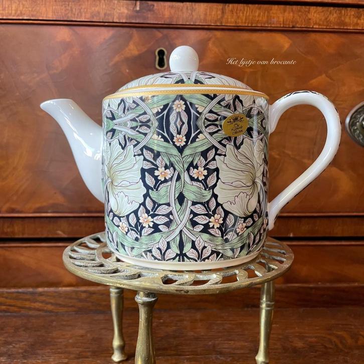 Engels Theepotje William Morris Pimpernel, Huis en Inrichting, Keuken | Servies, Nieuw, Overige typen, Overige stijlen, Porselein