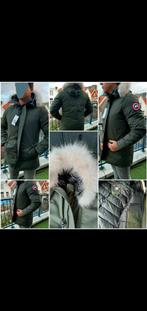 Winterjas met bontkraag canada goose, Canada Goose, Ophalen of Verzenden, Zo goed als nieuw, Groen