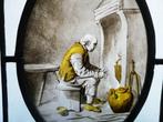 Antiek glas in lood raamhanger  17e eeuw gebrandschilderd, Antiek en Kunst, Ophalen of Verzenden