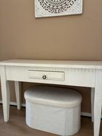 Witte Sidetable Modern Boho Stijl, Huis en Inrichting, Ophalen, 100 tot 150 cm, Zo goed als nieuw, Modern