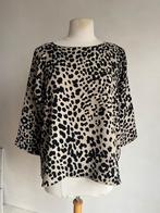 trvl drss top panter maat s beige zwart, Verzenden, Beige, Nieuw, Maat 36 (S)
