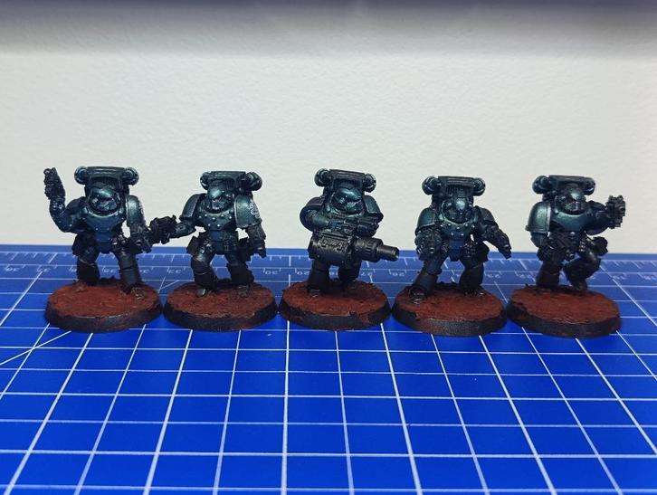 Warhammer Legion MK IV Destroyer Squad with Jump Packs Set 2, Hobby en Vrije tijd, Wargaming, Gebruikt, Warhammer, Figuurtje(s)