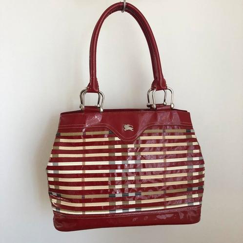 Burberry Design Handtas Lakleer | Multicolor | jaren 80/90, Sieraden, Tassen en Uiterlijk, Tassen | Damestassen, Zo goed als nieuw