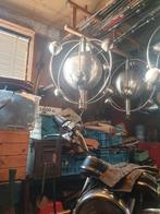 3 hanglampen Chroom  Spage age, Ophalen, Minder dan 50 cm
