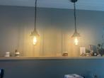 Set van 4 Hanglampen, Huis en Inrichting, Lampen | Hanglampen, Ophalen, Zo goed als nieuw, Metaal, Minder dan 50 cm