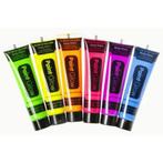 Neon schmink glow in dark Tube 25ml, ., Nieuw, Ophalen of Verzenden, .