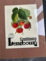 Stokoude originele Hero Lenzbourg Confitures poster., Ophalen of Verzenden, Gebruikt, Reclamebord