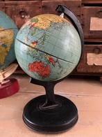vintage blikken wereldbol globe, Antiek en Kunst, Antiek | Woonaccessoires, Ophalen of Verzenden