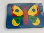 Plastic vlinder puzzel, Ophalen, Minder dan 10 stukjes, Gebruikt