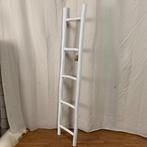 Decoratieve Ladder –white wash – 180 cm - TTM Wonen, Nieuw, Ophalen of Verzenden
