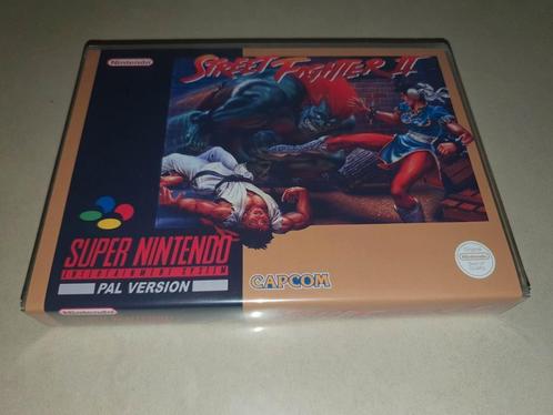 Street Fighter 2 SNES Game Case, Spelcomputers en Games, Games | Nintendo Super NES, Zo goed als nieuw, Verzenden