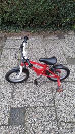 Kinderfiets 14 inch Cars met zijwieltjes, Ophalen, Gebruikt, 14 inch of minder
