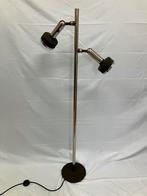 Staff Leuchten vintage vloerlamp met 2 spots, West Duitsland, Huis en Inrichting, Ophalen of Verzenden, Gebruikt, Metaal of Aluminium