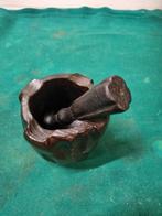houten mortier vijzelmet stamper, Huis en Inrichting, Woonaccessoires | Overige, Ophalen of Verzenden, 'T Olde Gre-j, Info@toldegrej.nl