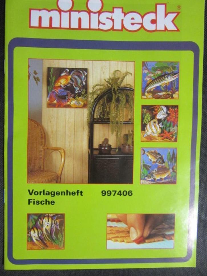 V62 ministeck voorbeeldenboek VISSEN, Hobby en Vrije tijd, Ministeck, Zo goed als nieuw, Voorbeeldboek, Ophalen of Verzenden