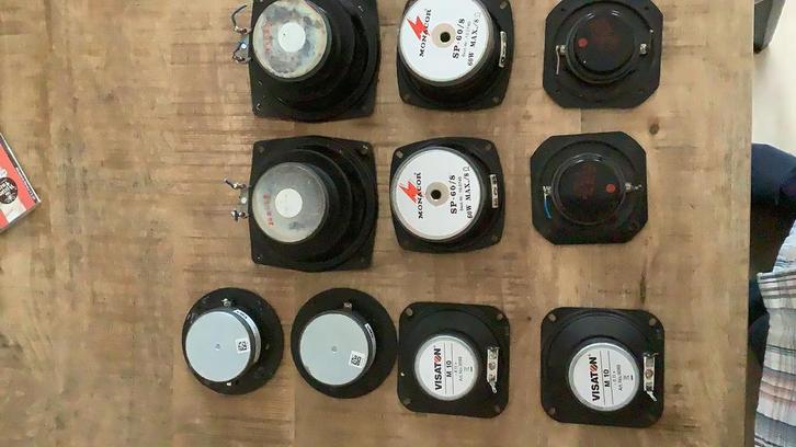 Diverse drivers te koop, Audio, Tv en Foto, Luidsprekers, Gebruikt, Front, Rear of Stereo speakers, 60 tot 120 watt, Overige merken