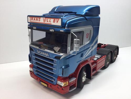 Mooie Scania vrachtwagencombinatie 1:14, Hobby en Vrije tijd, Modelbouw | Radiografisch | Auto's, Zo goed als nieuw, Auto onroad