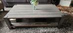 Handgemaakte salontafel wagonplanken landelijk industrieel, Ophalen, Gebruikt, 100 tot 150 cm, 50 tot 100 cm