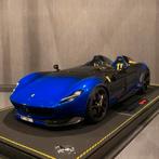 1:18 Ferrari Monza SP2 (BBR) Blu Vietri/Nero Daytona UNIEK, Hobby en Vrije tijd, Modelauto's | 1:18, Nieuw, Overige merken, Ophalen of Verzenden