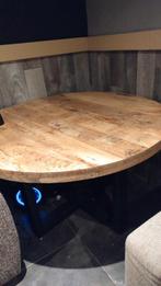 Industriële ronde eetkamertafel. ALLEEN OPHALEN, Ophalen, Gebruikt, 50 tot 75 cm, Rond