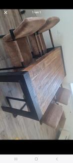 Eettafel met 4 stoelen, Huis en Inrichting, Ophalen, Zo goed als nieuw