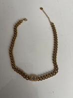 Goud kleurig  Ketting met CD Logo, Sieraden, Tassen en Uiterlijk, Kettingen, Ophalen of Verzenden, Zo goed als nieuw, Goud, Verstelbaar