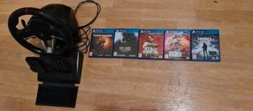 Ps4 games en hori stuur met gaspedaal  beschikbaar voor biedingen