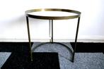 salontafel - rond metaal/glas, Ophalen, 50 tot 100 cm, Rond, 50 tot 100 cm