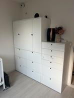 Ladenkast + 2 hoge kasten – stevige set, ook los te koop, Ophalen of Verzenden, Zo goed als nieuw