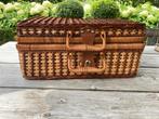 Vintage Picknickmand met Zonnebloem Interieur, Ophalen of Verzenden, Nieuw, Zonder inhoud