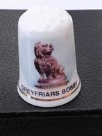 Vingerhoed Hond Greyfriars Bobby porselein, Ophalen of Verzenden, Zo goed als nieuw