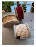 3 x sierklossen met touw woondecoratie, samen te koop, Antiek en Kunst, Curiosa en Brocante, Ophalen of Verzenden