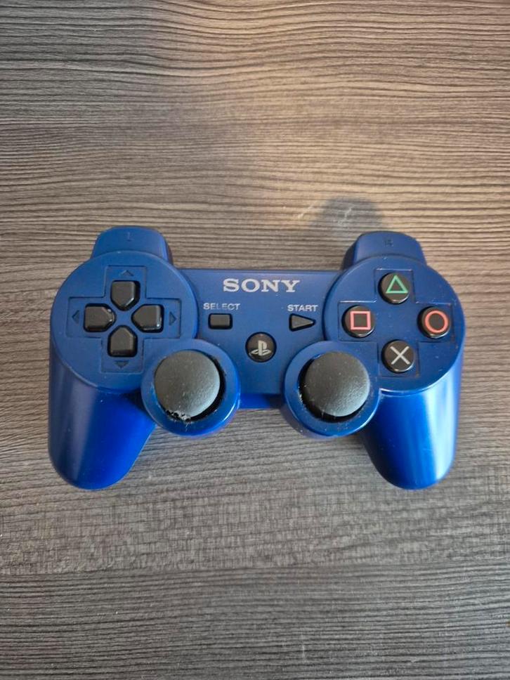 Sony PS3 DualShock 3 controller Blauw, Spelcomputers en Games, Spelcomputers | Sony PlayStation Consoles | Accessoires, Zo goed als nieuw