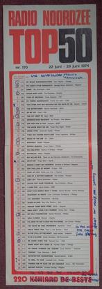 Radio Noordzee Top 50 - 22 juni 1974, Ophalen of Verzenden, 1960 tot 1980, Nederland, Tijdschrift