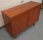 Vintage Houten Kastje Dressoir platenkast 60's 70's, Huis en Inrichting, Ophalen, Midcentury Vintage, 50 tot 100 cm, 25 tot 50 cm