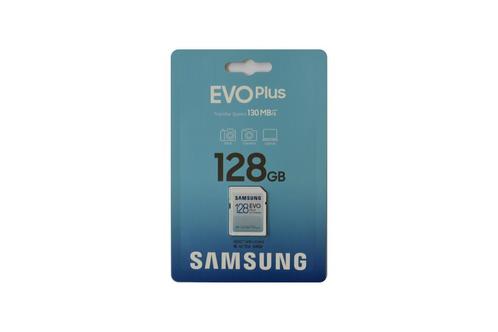 Samsung Evo Plus 128GB SDXC geheugenkaart, Audio, Tv en Foto, Fotografie | Geheugenkaarten, Nieuw, SDXC, 128 GB, Fotocamera, Ophalen of Verzenden