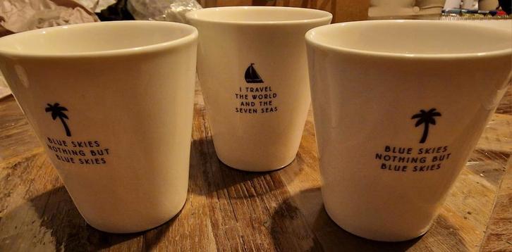Enkele delen RM servies mokken en kopjes diversen, Huis en Inrichting, Keuken | Servies, Zo goed als nieuw, Kop(pen) en/of Schotel(s)