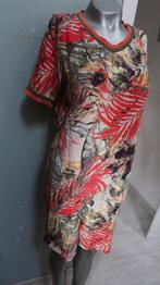Geisha mooie jurk met kleuren rood groen etc maat L, Kleding | Dames, Jurken, Maat 38/40 (M), Geisha, Verzenden, Zo goed als nieuw