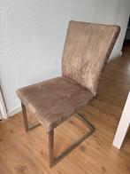 Eetkamerstoelen (4), Huis en Inrichting, Stoelen, Ophalen, Gebruikt, Bruin, Leer