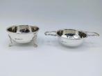Zilveren theezeef en lekbakje, Barker Ellis Silver Co, 1979, Antiek en Kunst, Antiek | Goud en Zilver, Verzenden, Zilver