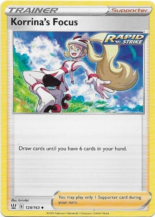 Battle Styles,  Korrina's Focus [uncommon] 128/163, Verzenden, Nieuw, Losse kaart