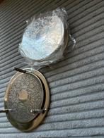 Zilverkleurige onderzetters set met houder - zes stuks, Ophalen of Verzenden, Nieuw, Glas of Kopje