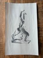 Ossip Zadkine - De Verwoeste Stad (Reproductie 1953), Ophalen of Verzenden