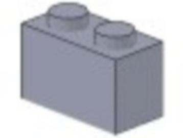 Lego Stenen 5x 1x2 Licht Blauw Grijs 3004 (NIEUW)  beschikbaar voor biedingen