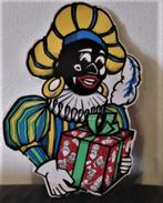 2 oude Raamposters Sinterklaas Piet, Verzenden, Gebruikt
