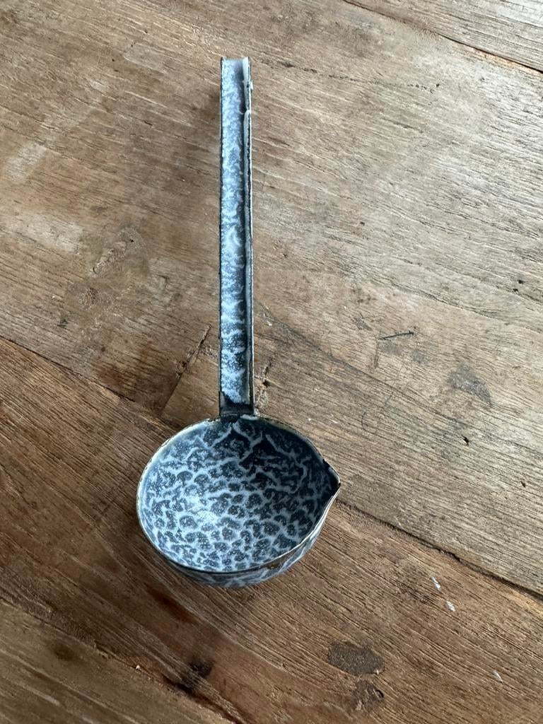 Laaks Brocante, emaille pollepel klein, Ophalen